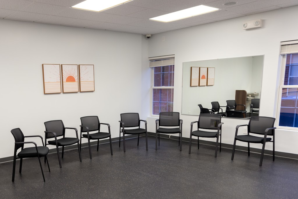 large group seating at Midwood Addiction Treatment, Matthews, NC 360 Virtual Tour for Addiction treatment center