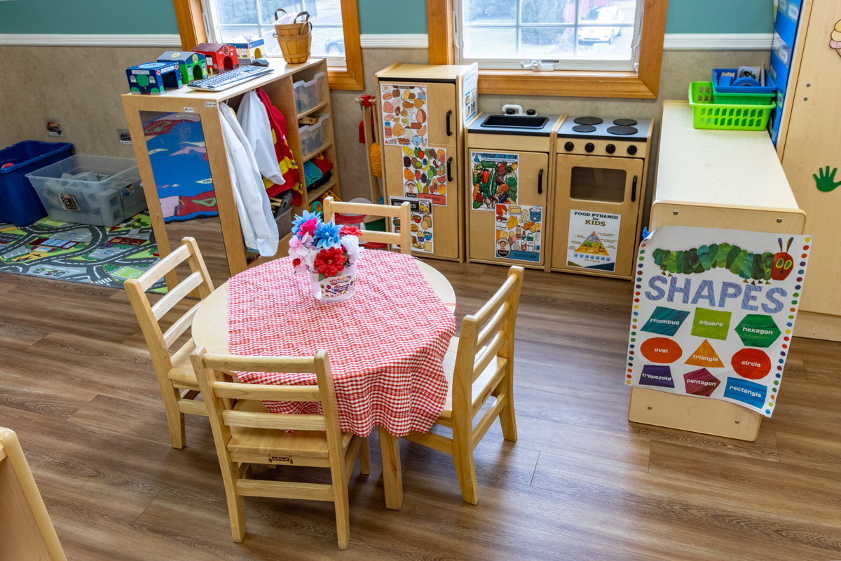 play kitchen at Lightbridge Academy, Westfield, NJ | 360 Virtual Tour for Pre-school Day Care Center