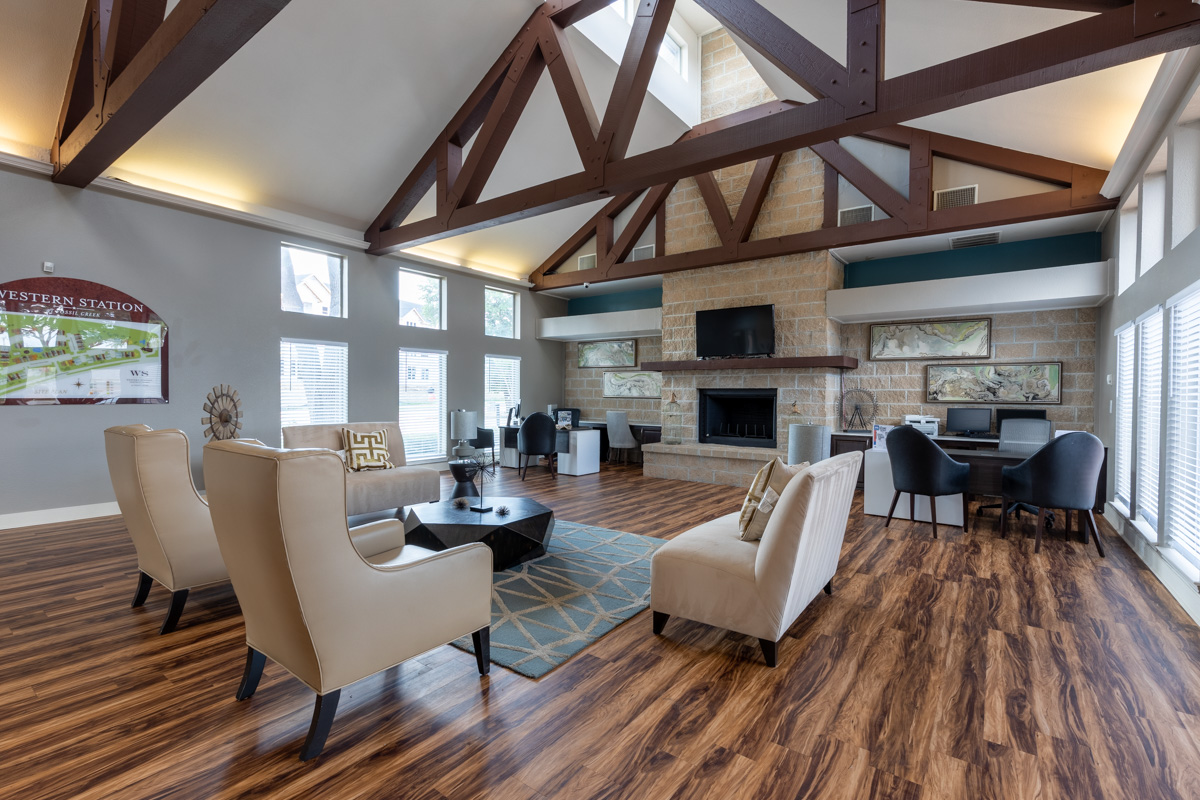 club house lounge at Western Station, Fort Worth, TX 360 Virtual Tour for Apartment building