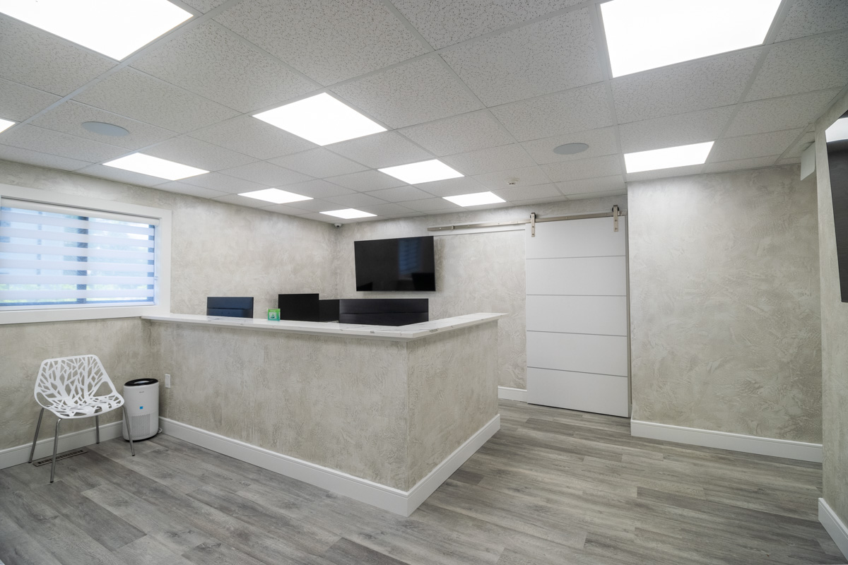 front desk at Ramsey Dental Spa in Ramsey, NJ 360 Virtual Tour for Dentist