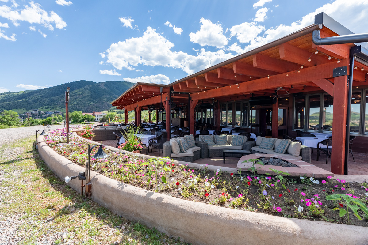 outdoor patio of The Fort, Morrison, CO 360 Virtual Tour for Steak House Restaurant