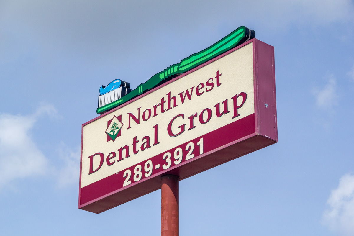 sign for Northwest Dental Group, Rochester, MN 360 Virtual Tour for Dentist