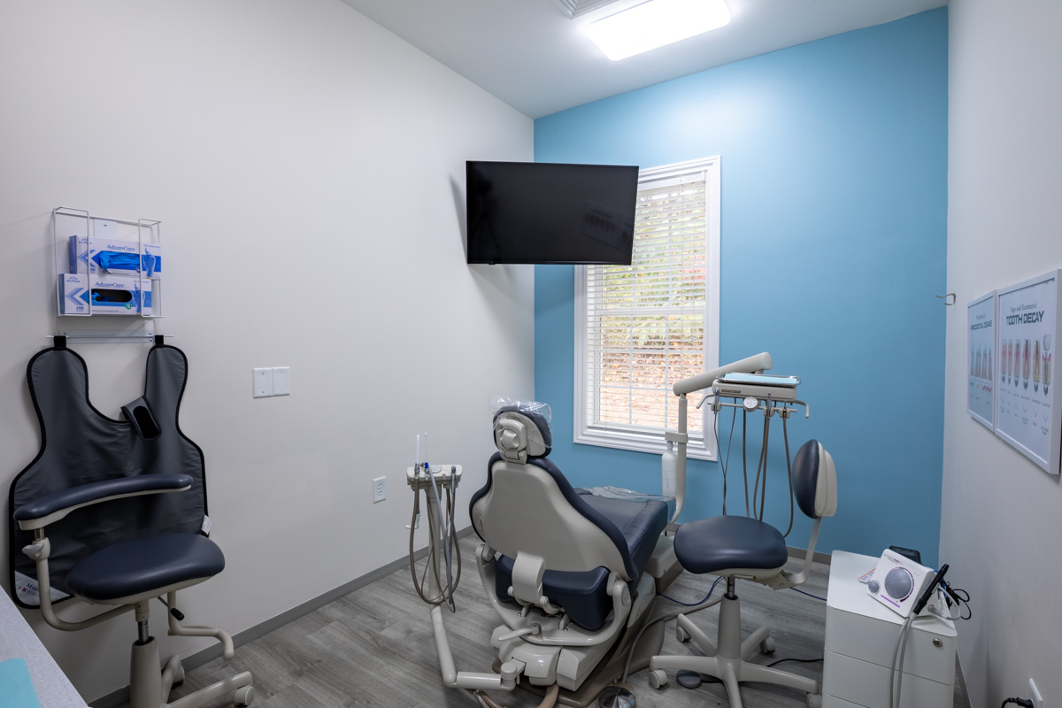 dental patient exam room at Buford Family Dental, Buford, GA 360 Virtual Tour for Dentist