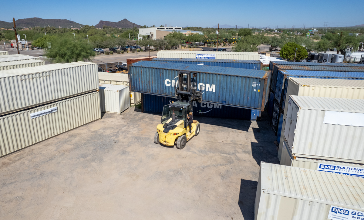 forklift Southwest Mobile Storage, Tucson, AZ 360 Virtual Tour for Container supplier
