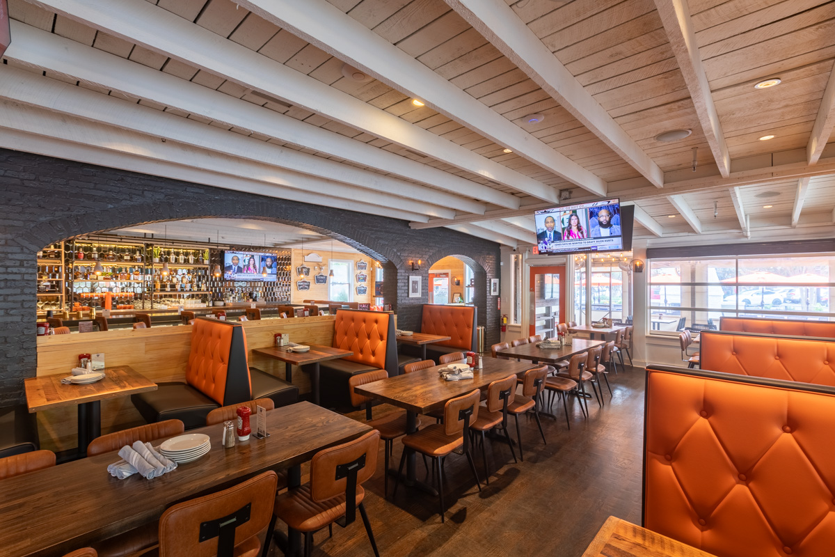 interior dining area in HOBNOB Neighborhood Tavern in Vinings View, Atlanta, GA 360 Virtual Tour for American restaurant