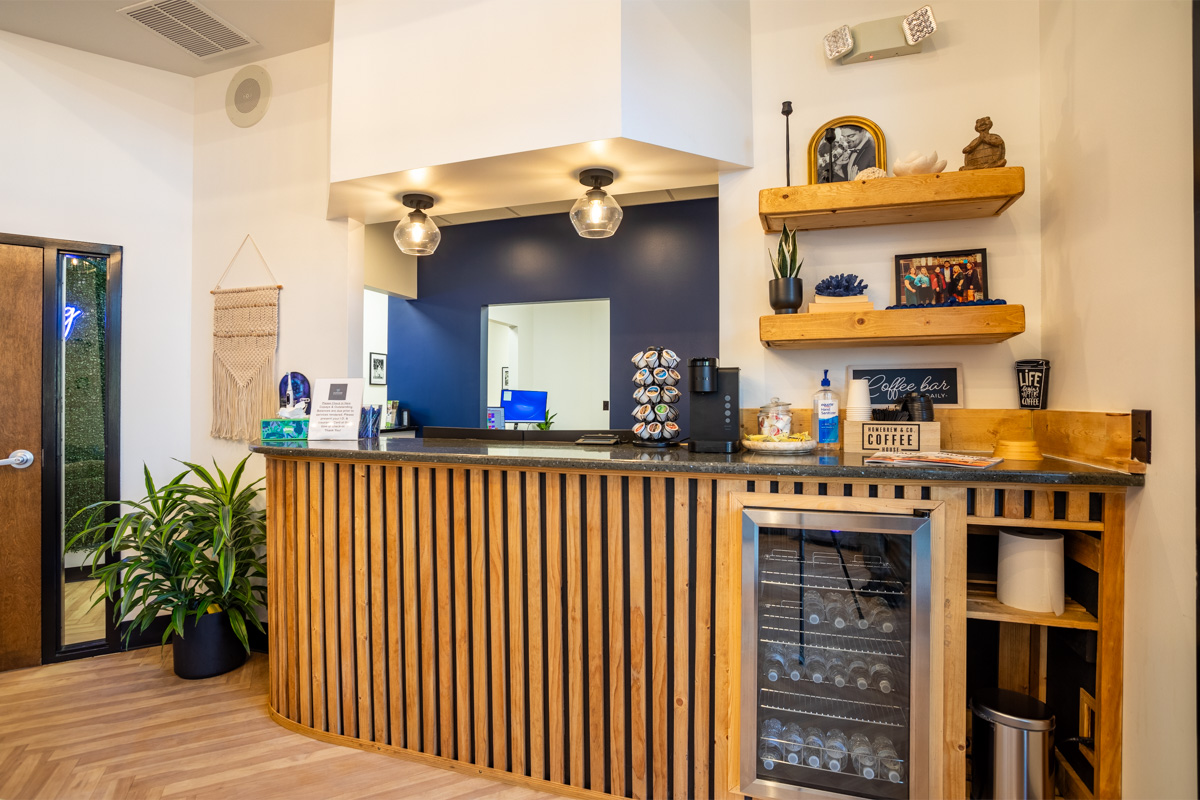 coffee bar at Sumner Dental Group, Gallatin, TN 360 Virtual Tour for Dentist