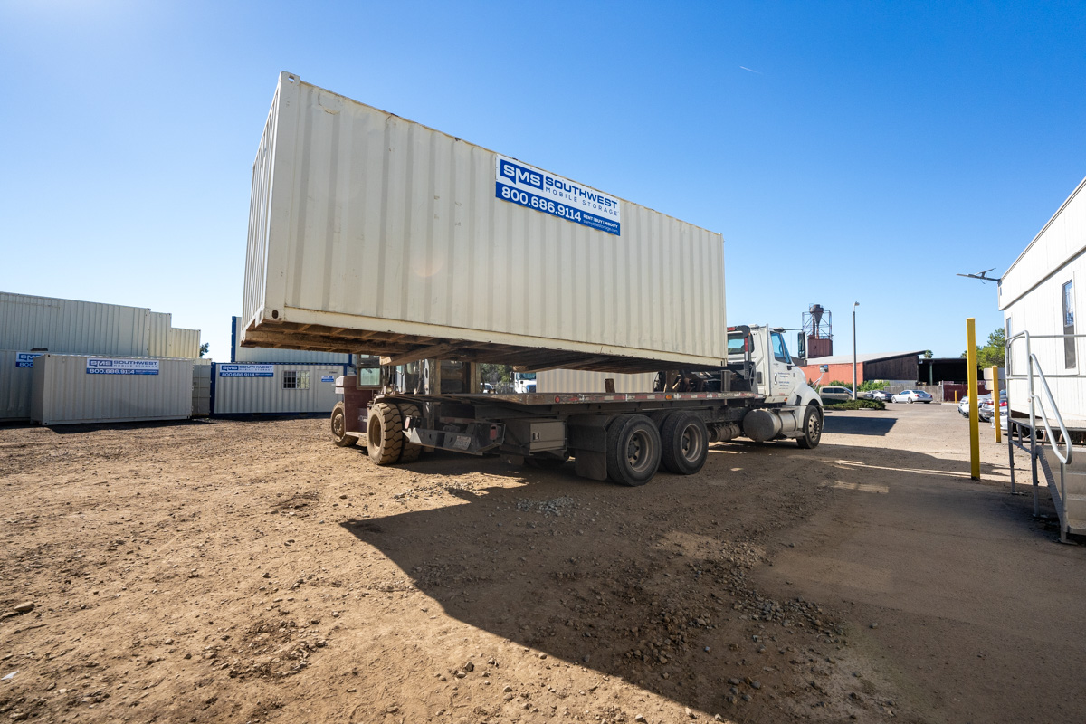 loading container at Southwest Mobile Storage, San Diego, CA 360 Virtual Tour for Container supplier