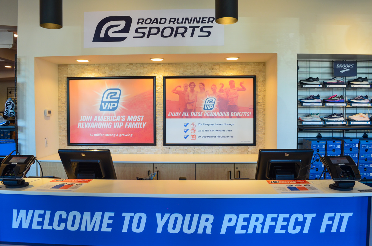 front sales counter at Road Runner Sports, Chandler, AZ 360 Virtual Tour for Running Shoe Store