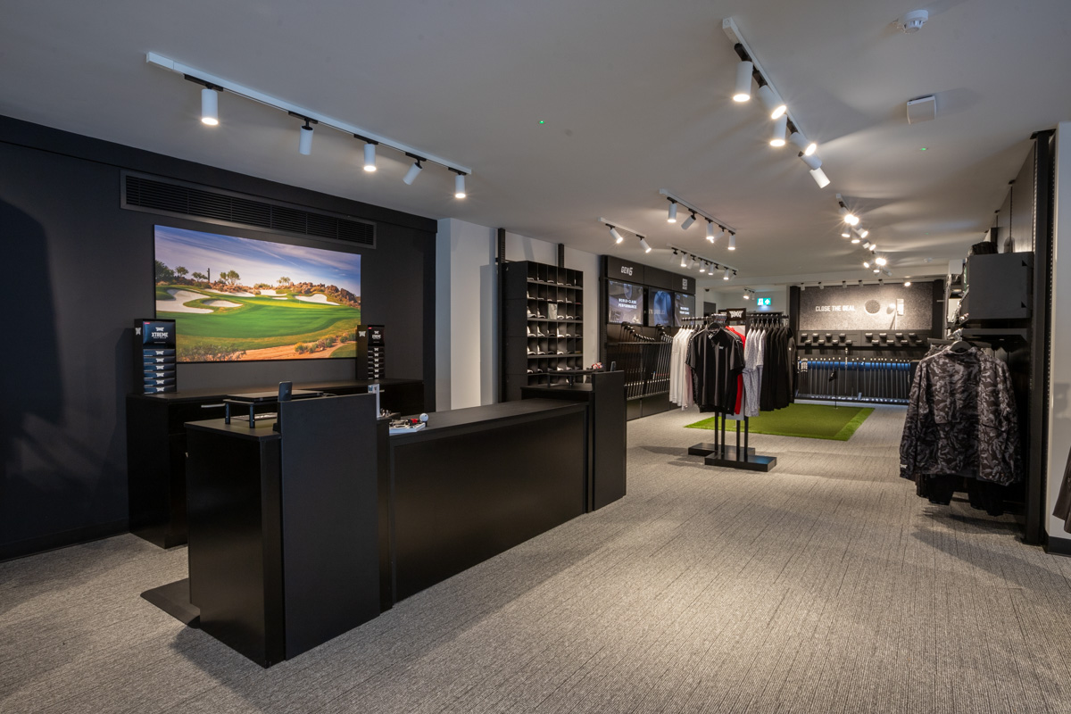 interior of PXG London South, Esher, UK 360 Virtual Tour for Golf Gear and Apparel