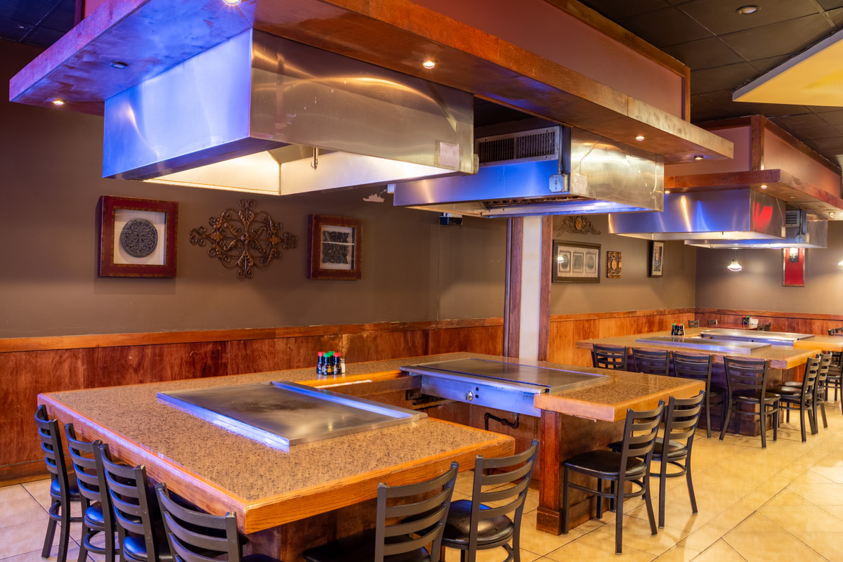 hibachi grills at Kyoto Bar and Grill, Worcester, MA 360 Virtual Tour for Restaurant