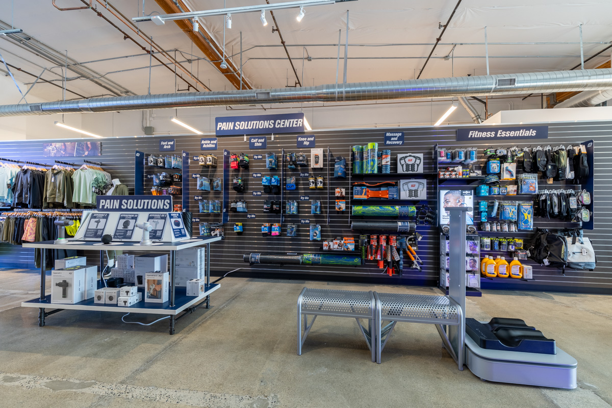 pain solutions products at Road Runner Sports, Temecula, CA 360 Virtual Tour for Running Shoe Store