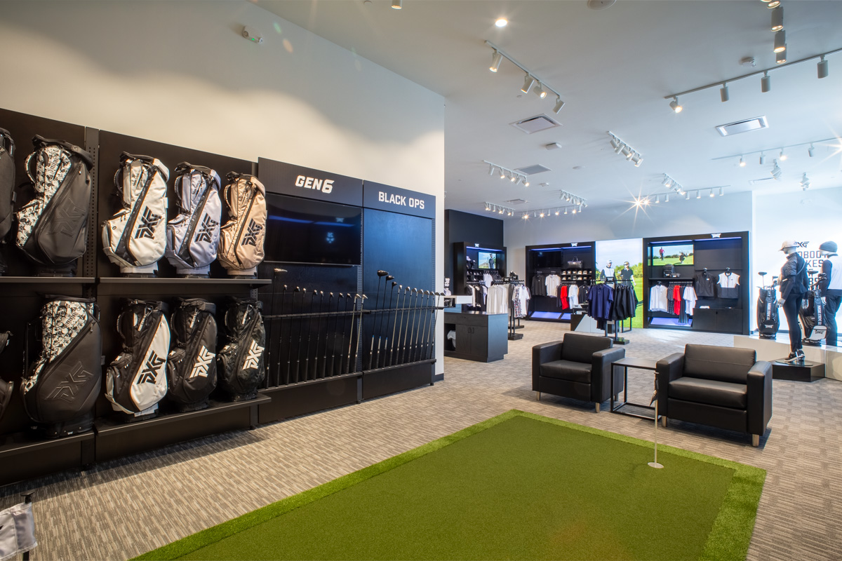 putting green at PXG East Bay, Dublin, CA 360 Virtual Tour for Golf Gear and Apparel