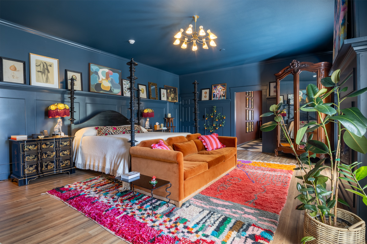 The Temptress bedroom at The Menagerie, Fredericksburg, TX 360 Virtual Tour for Bed & Breakfast