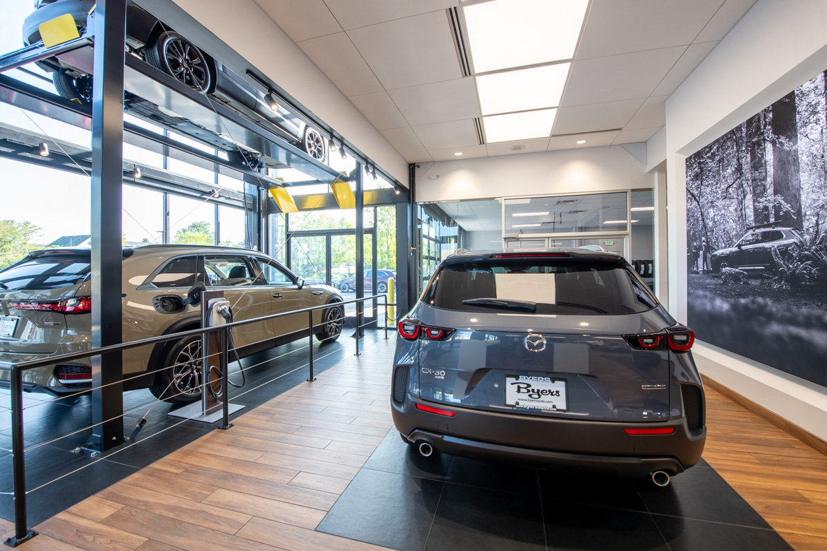 auto showroom at Byers Mazda, Columbus, OH 360 Virtual Tour for Car Dealership