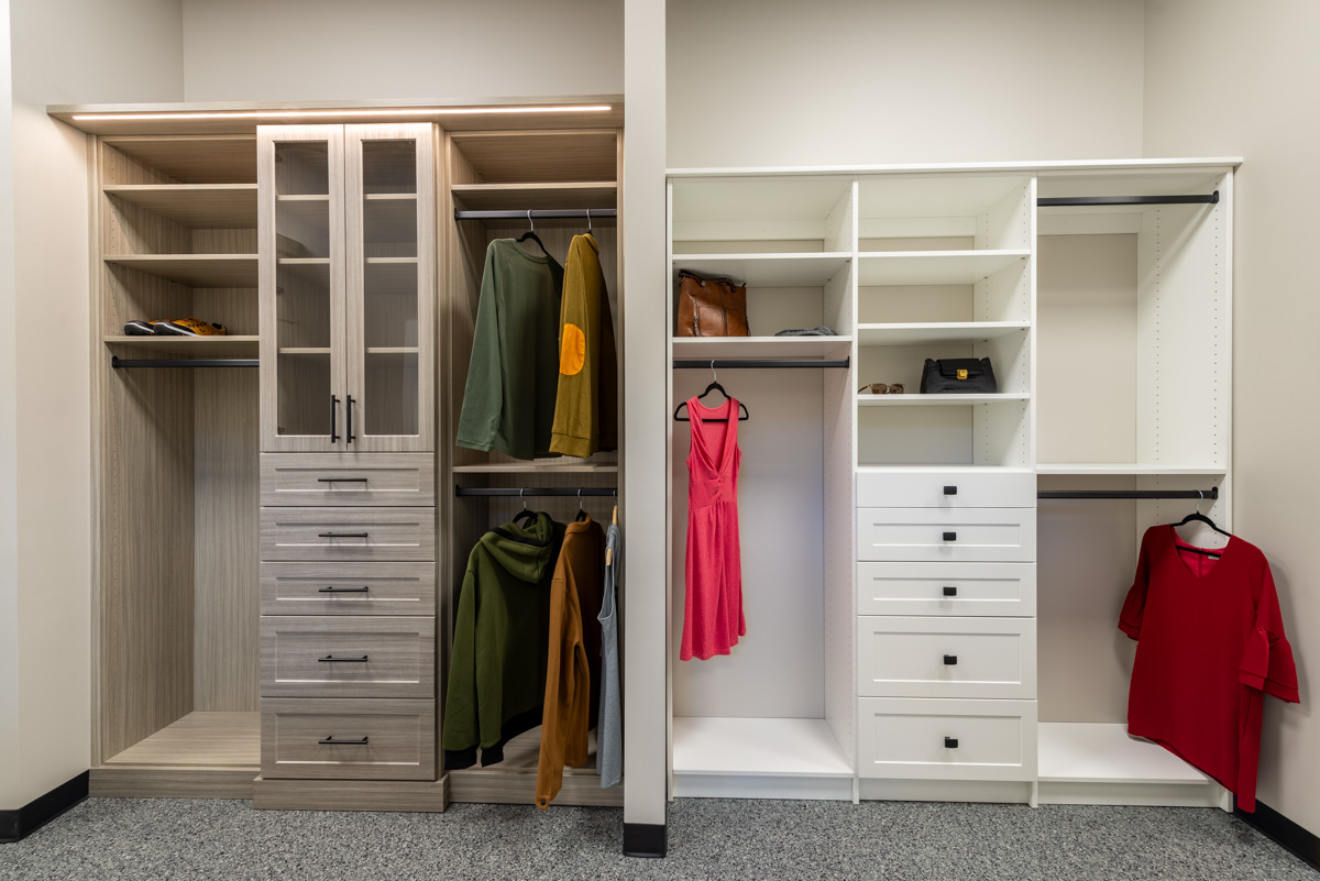 closet organization at Innovative Spaces, Granger, IN 360 Virtual Tour for Cabinet Store