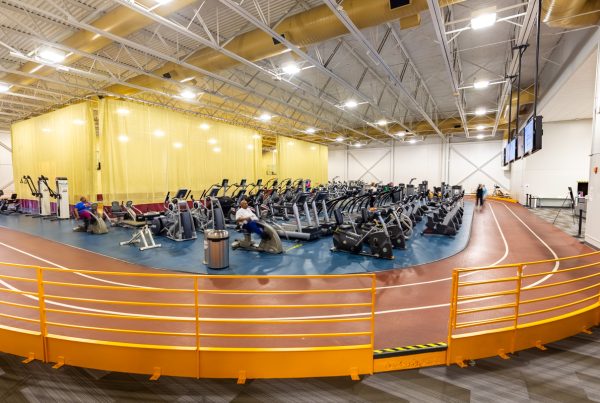 indoor track at Gottlieb Center for Fitness, Melrose Park, IL | 360 Virtual Tour for Gym