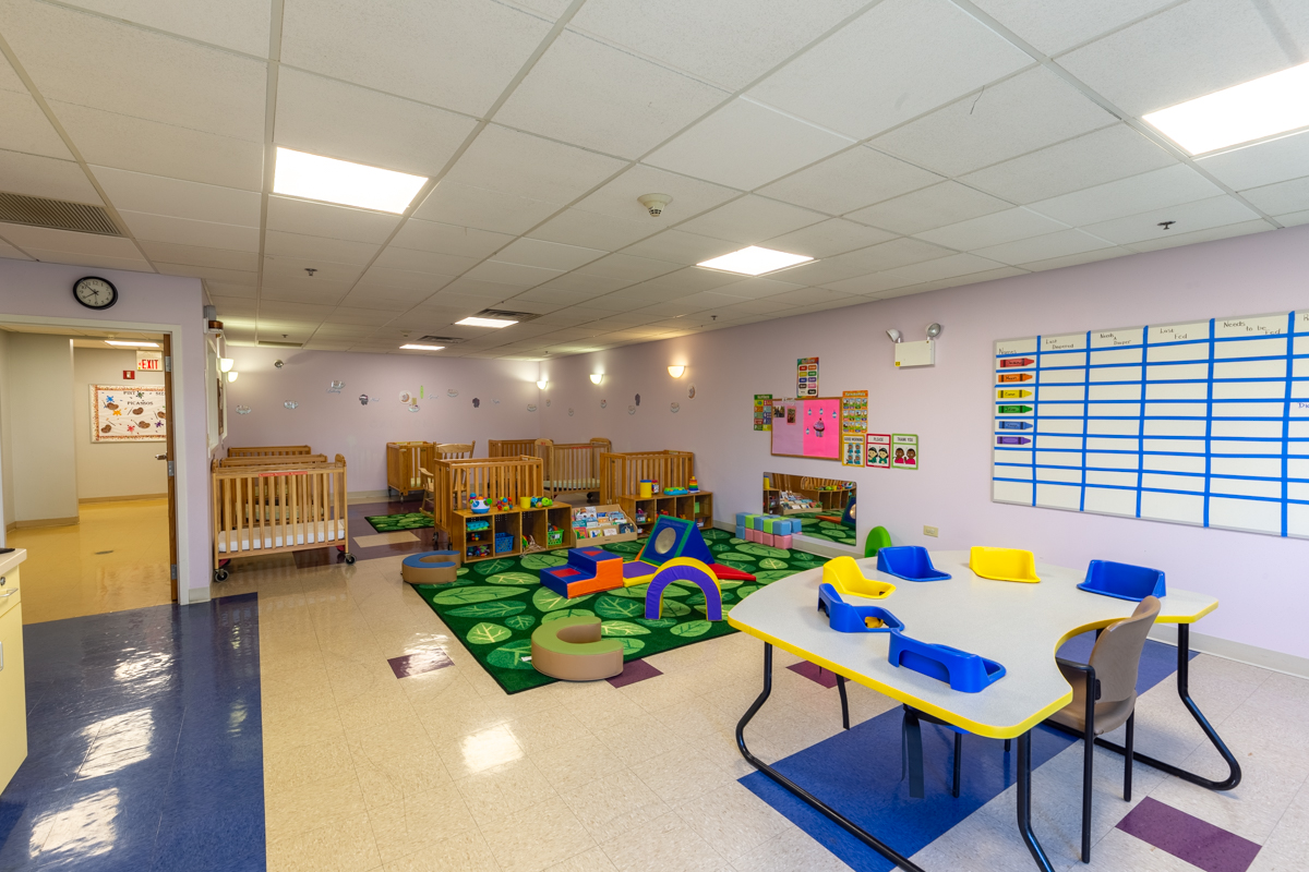 infant room at Gottlieb Child Development Center, Melrose Park, IL 360 Virtual Tour for Day Care Center