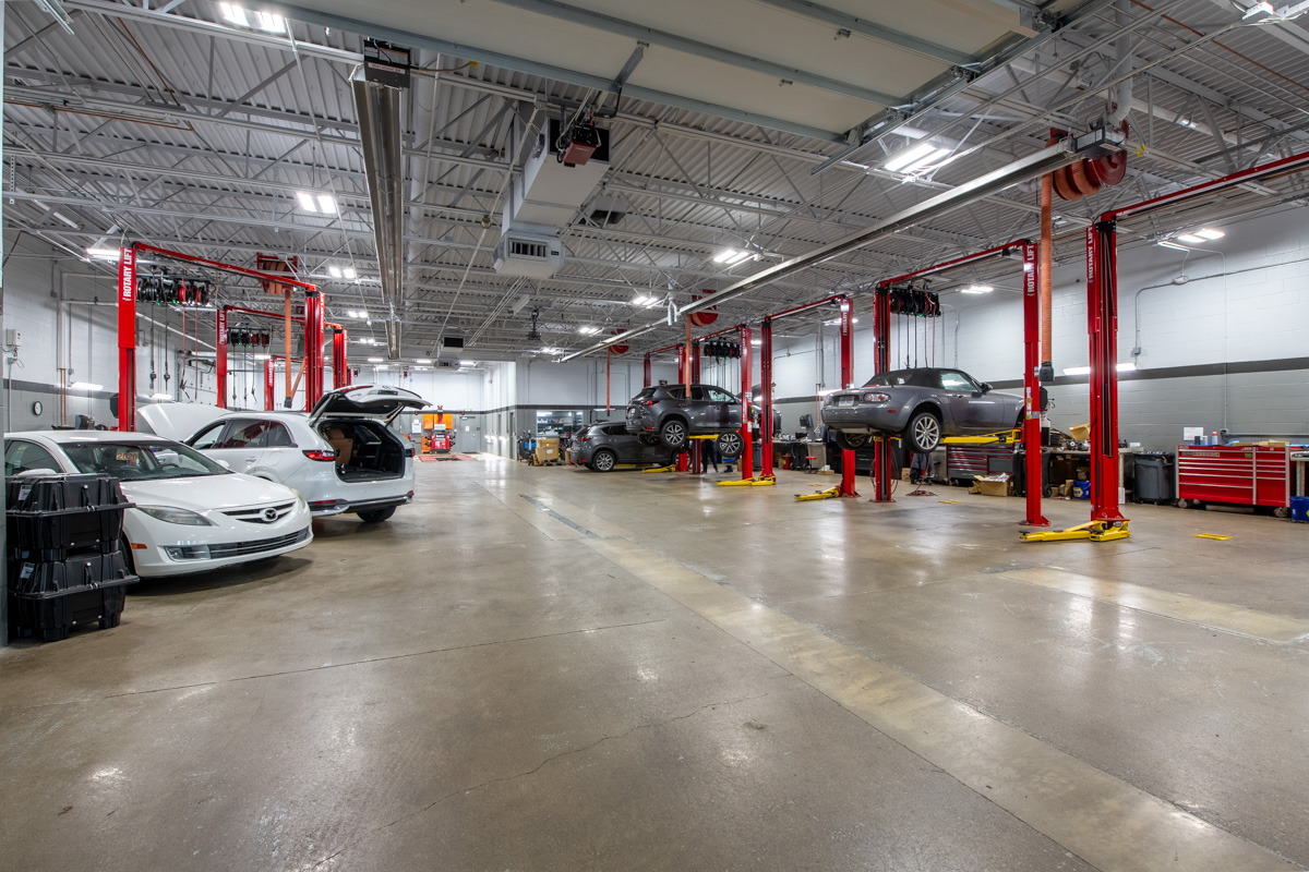 service garage at Byers Mazda, Columbus, OH 360 Virtual Tour for Car Dealership