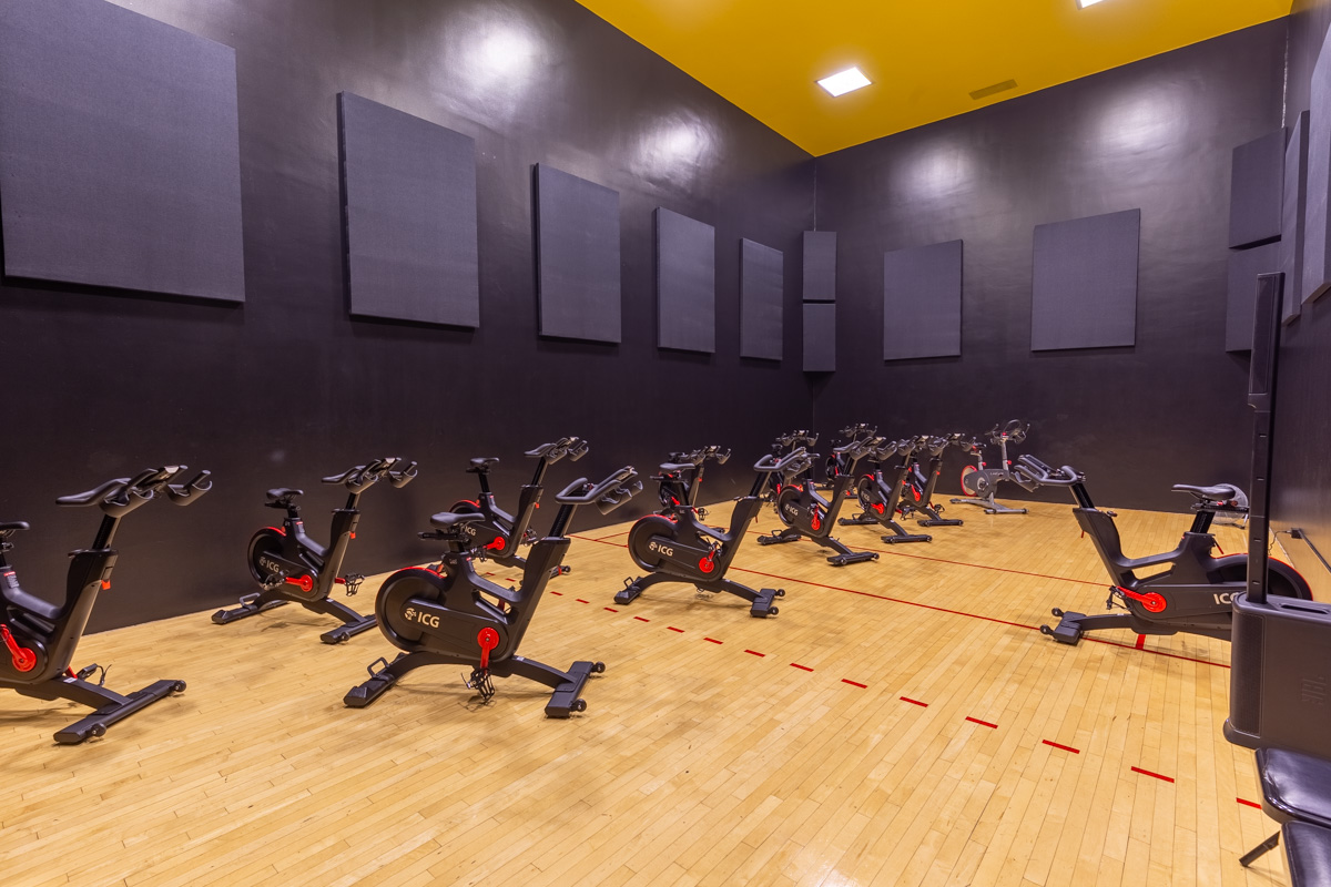 spinning cycle room at Gottlieb Center for Fitness, Melrose Park, IL | 360 Virtual Tour for Gym