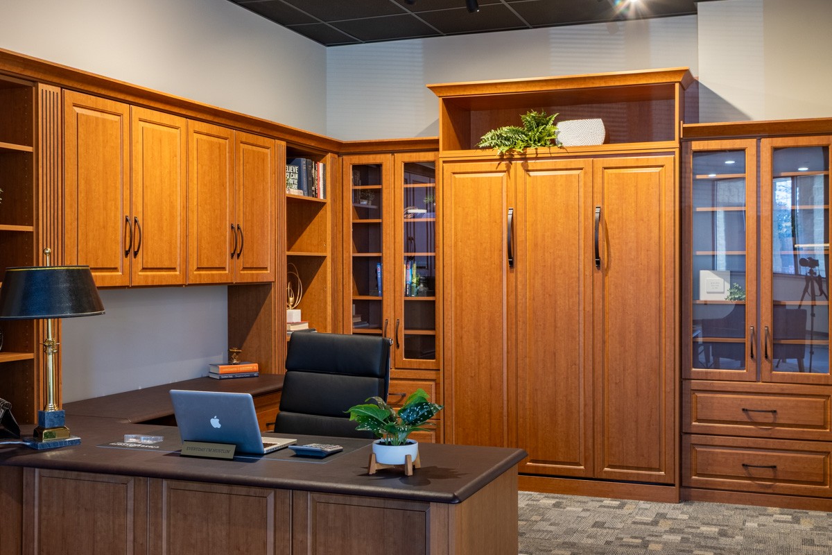 home office at Closet Factory, Mt Laurel, NJ 360 Virtual Tour for Interior design Cabinet maker
