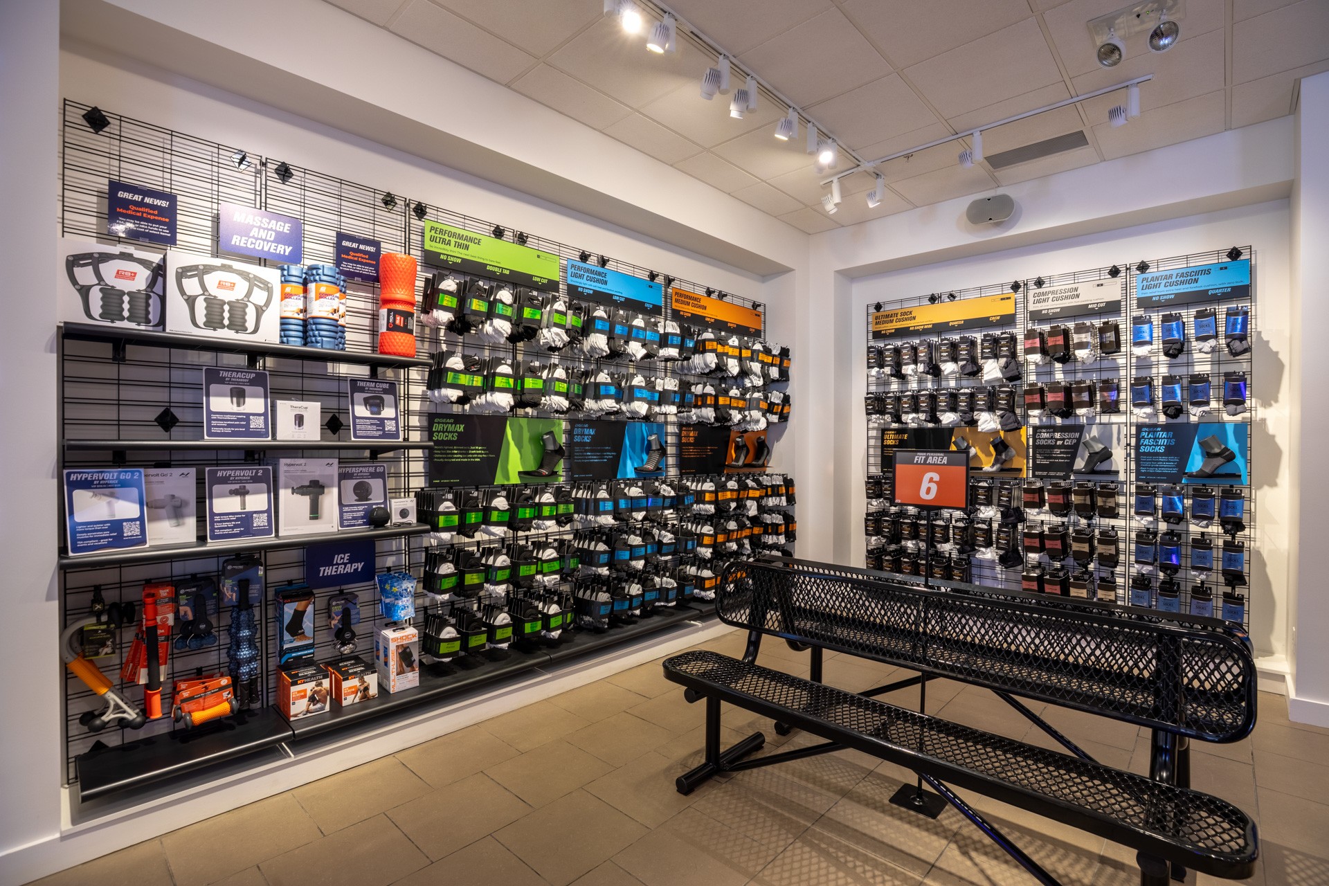 running socks and accessories at Road Runner Sports, Lakewood, CO 360 Virtual Tour for Running Shoe Store