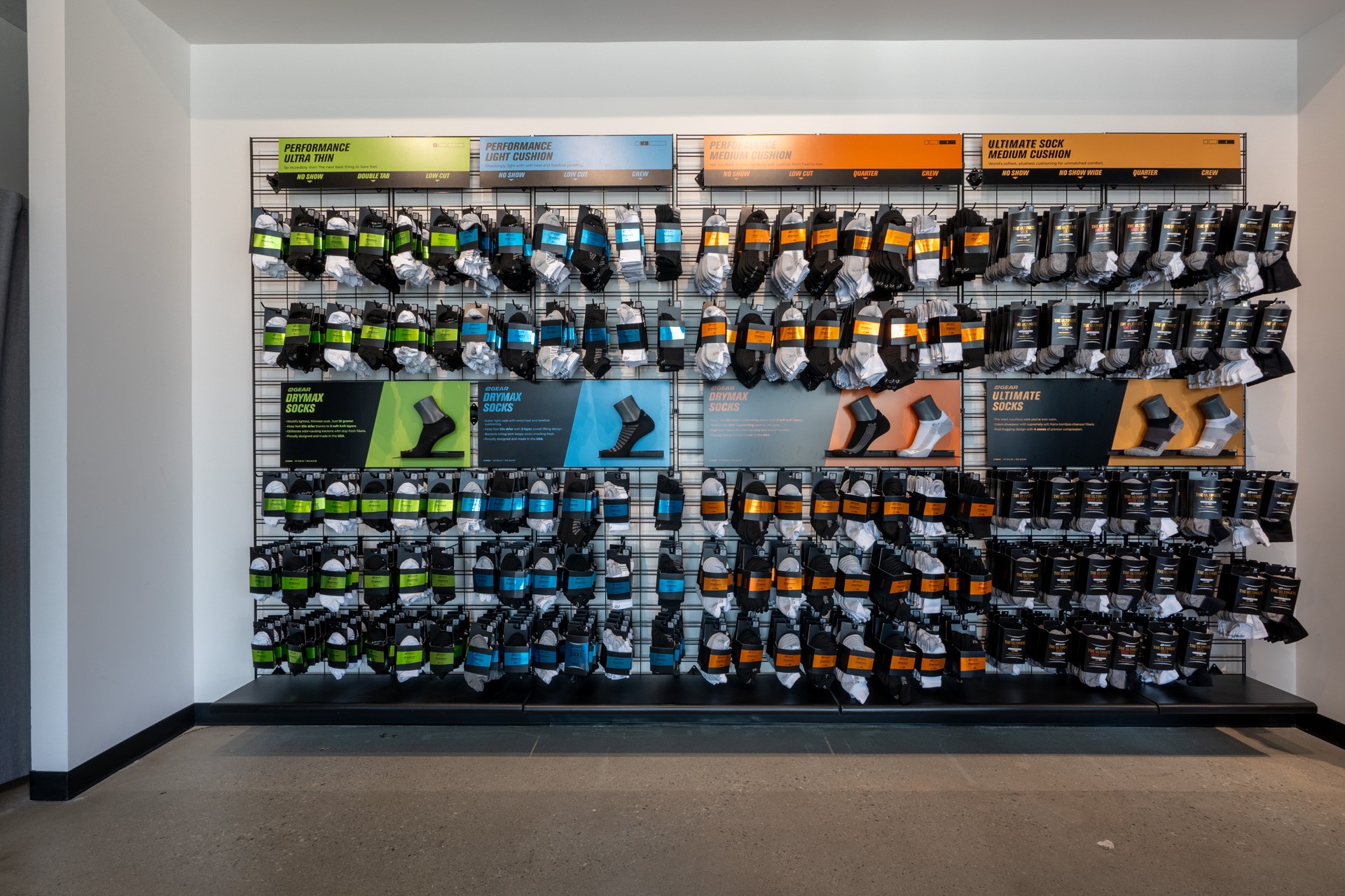 running socks at Road Runner Sports, Manhattan Beach, CA 360 Virtual Tour for Running Shoe Store