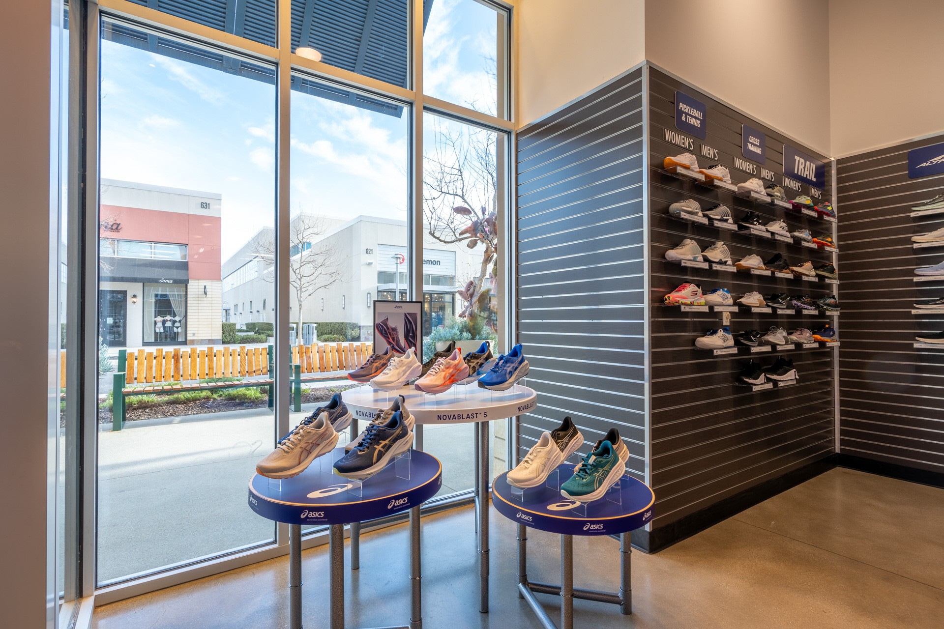 sneaker display at Road Runner Sports, Oxnard, CA 360 Virtual Tour for Running Shoe Store