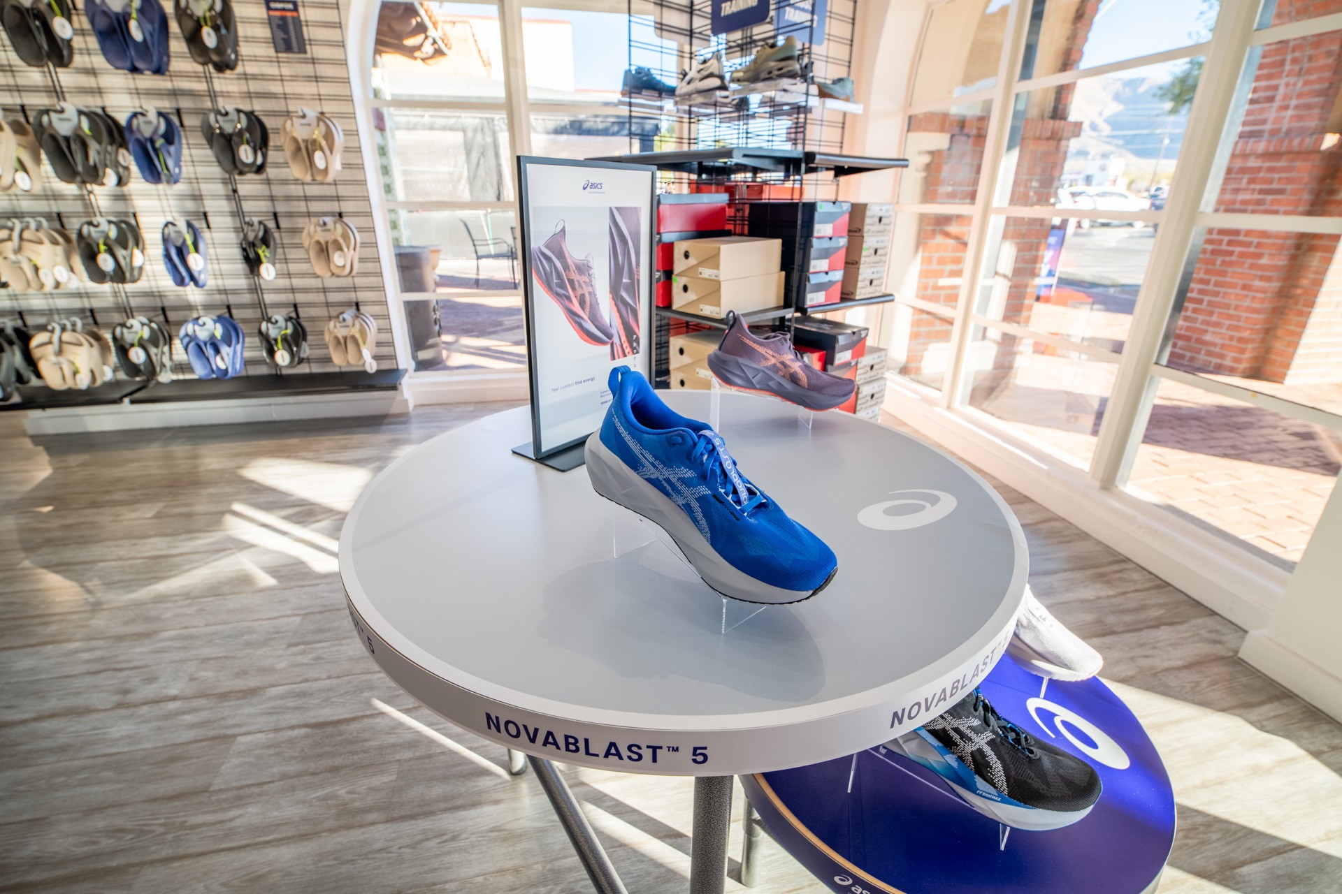 sneaker display at Road Runner Sports, Tucson, AZ 360 Virtual Tour for Running Shoe Store