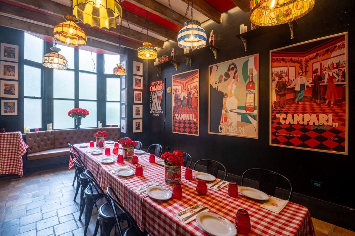 Campari room at Artie's Backroom & Rooftop, Manhattan, NYC 360 Virtual Tour for Restaurant & Bar