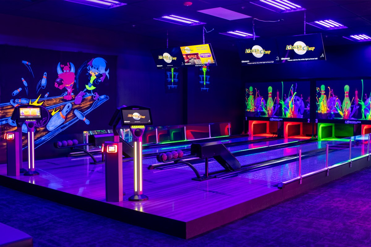 bowling at Monster Mini Golf Allentown, PA 360 Virtual Tour for Miniature golf course & Arcade