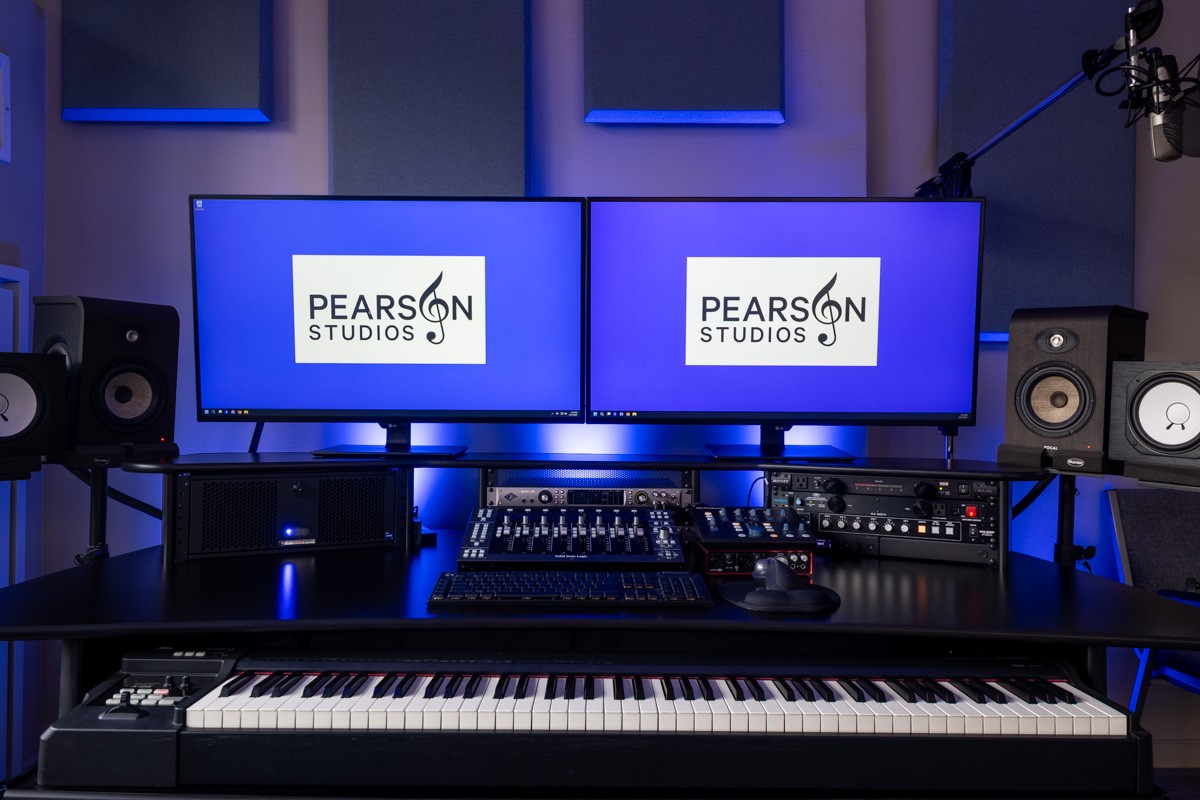 daw setup in Pearson Studios, Inc., Hoboken, NJ 360 Virtual Tour for Music Instructor & Recording Studio