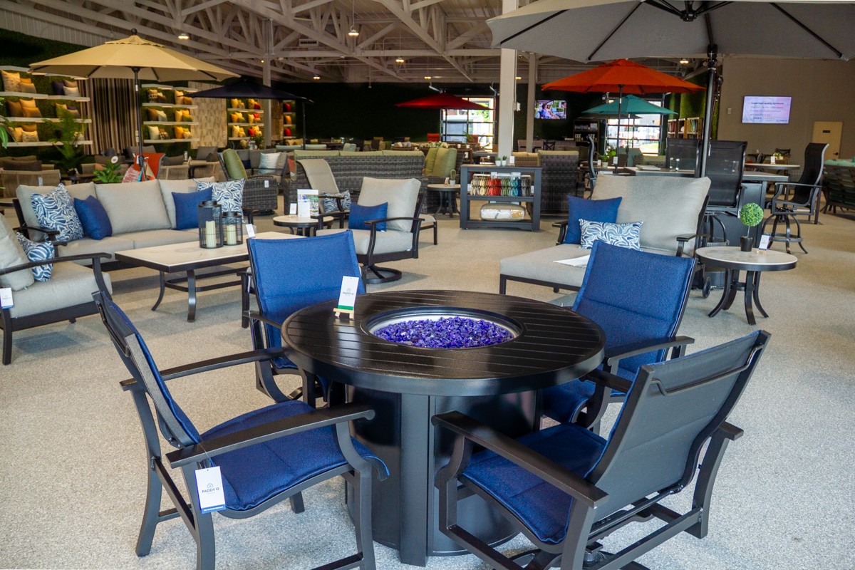 firepit at Paddy O' Furniture, Eden Prairie, MN 360 Virtual Tour for Outdoor furniture store