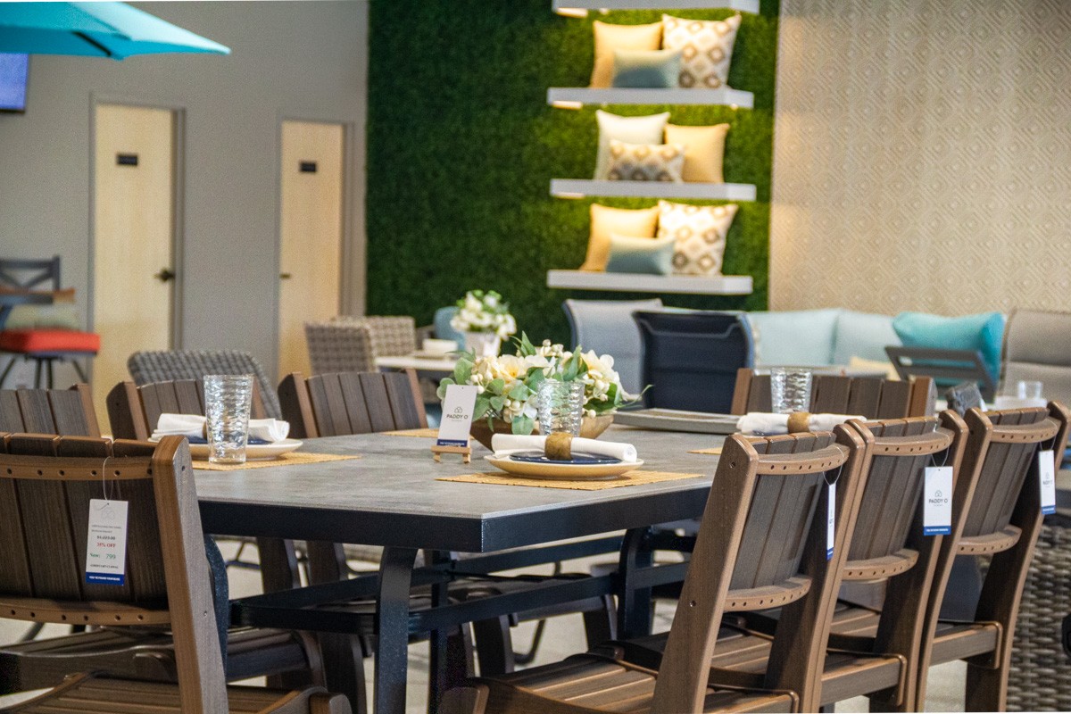 patio table at Paddy O' Furniture, Eden Prairie, MN 360 Virtual Tour for Outdoor furniture store