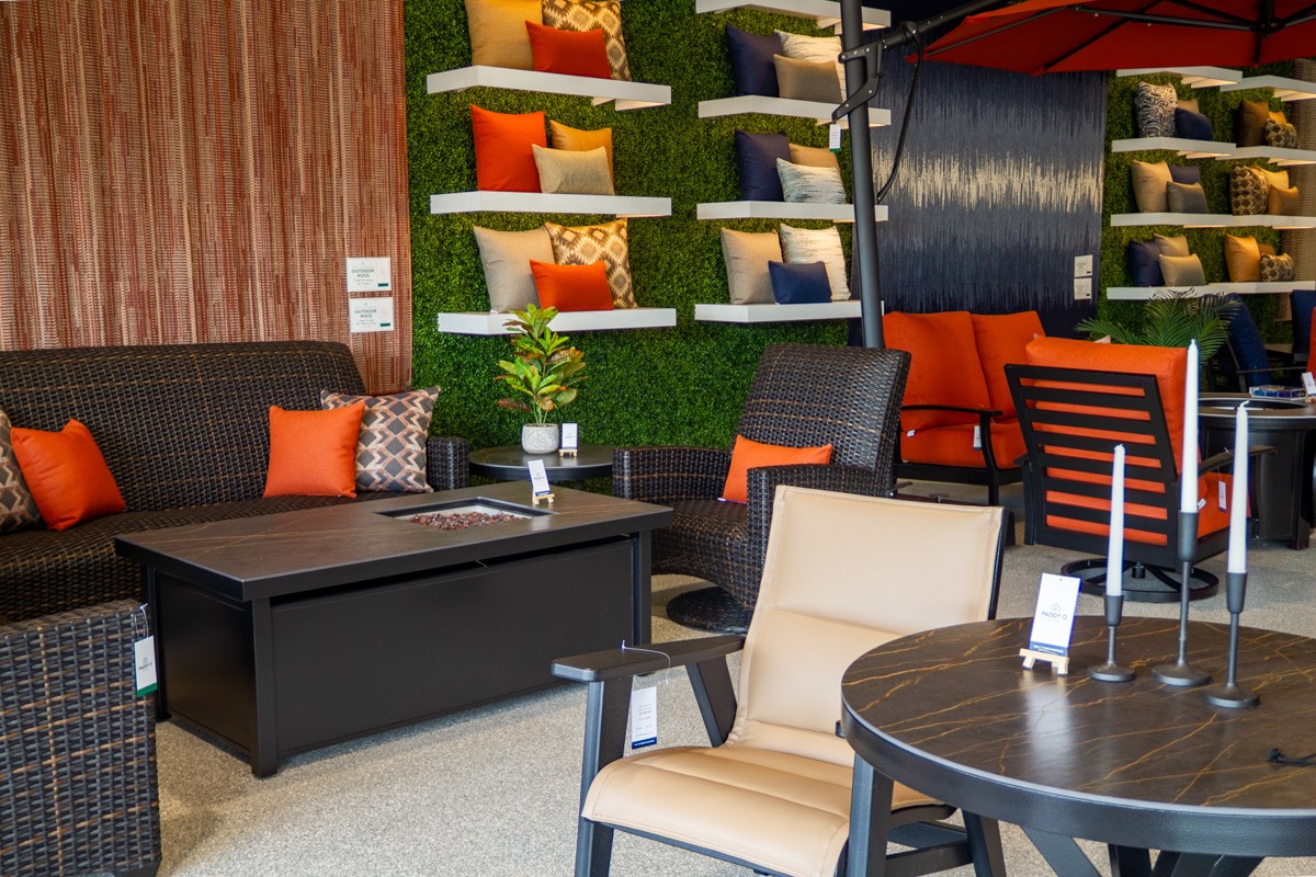 woven chairs at Paddy O' Furniture, Eden Prairie, MN 360 Virtual Tour for Outdoor furniture store