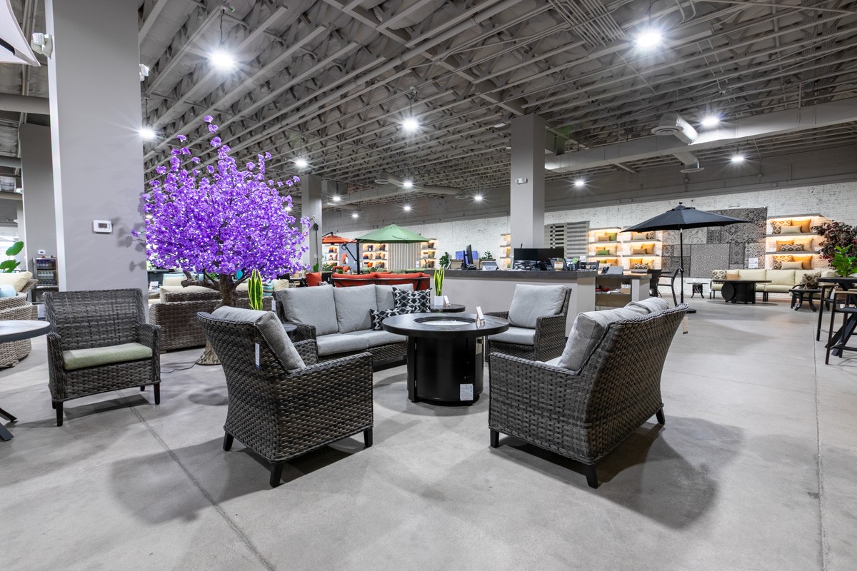 gray patio furniture at Paddy O' Furniture Arrowhead, Peoria, AZ 360 Virtual Tour for Outdoor furniture store