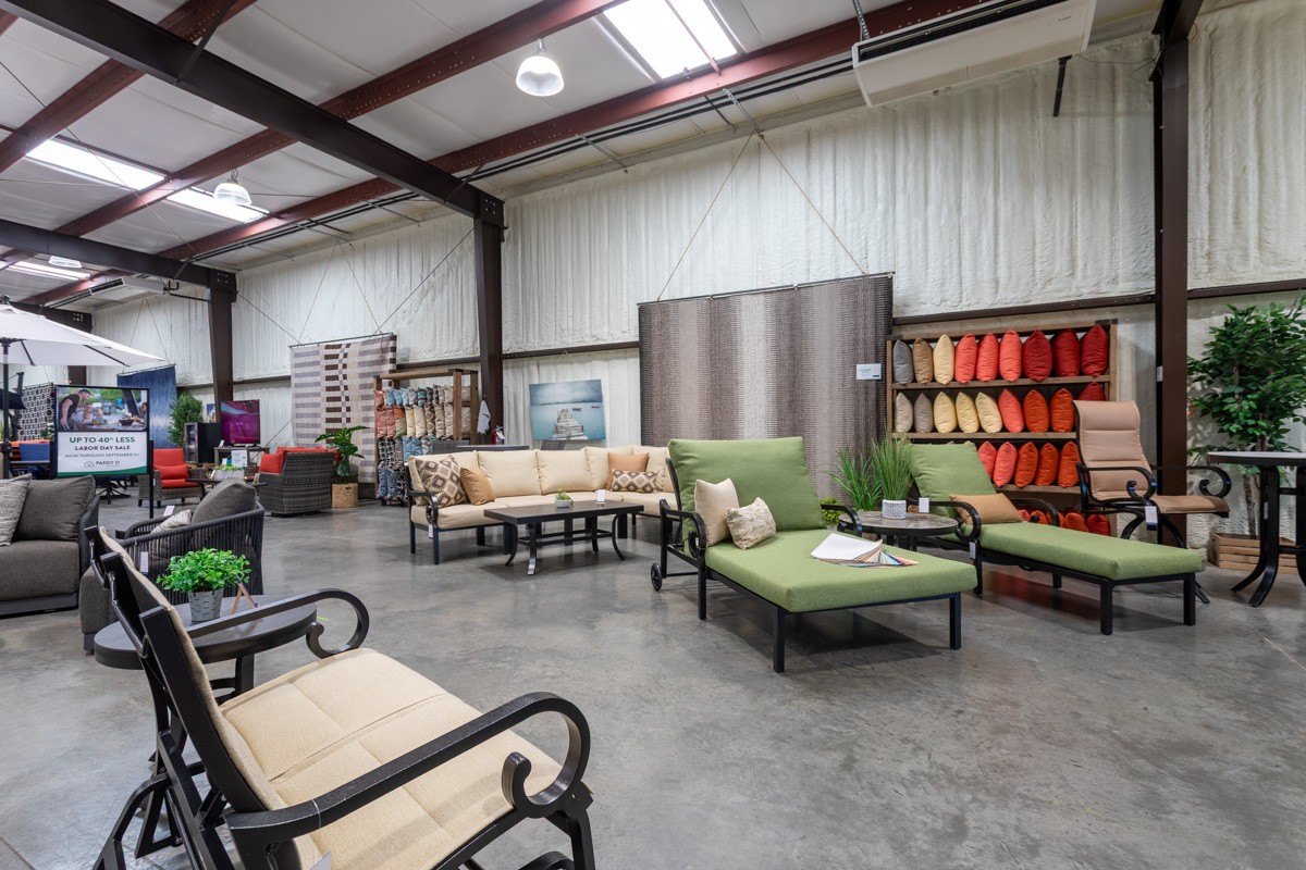 green patio furniture at Paddy O' Furniture, Nashville, TN 360 Virtual Tour for Outdoor furniture store
