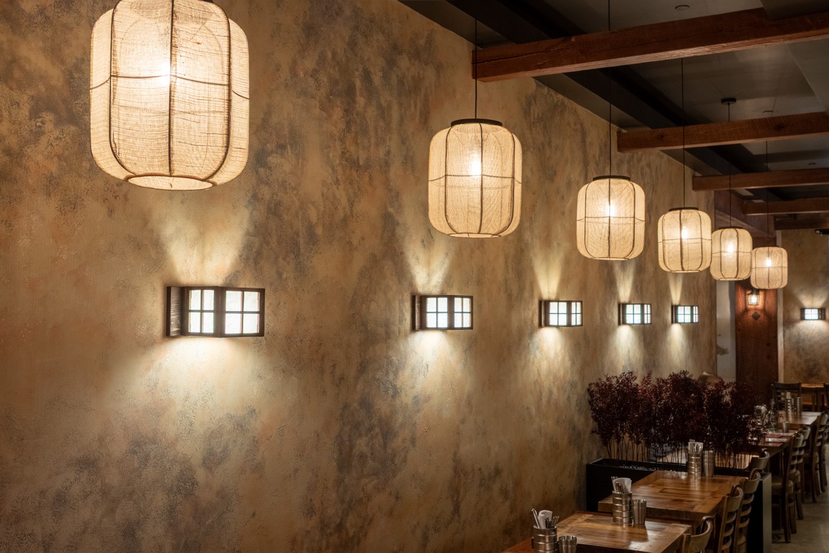 paper lamps at Golden Hof - Korean Bar & Grill, Manhattan, NYC 360 Virtual Tour for Korean Restaurant & Bar