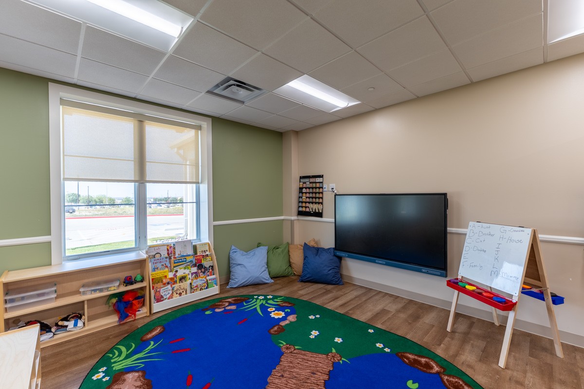 reading corner at Lightbridge Academy, Fort Worth, TX 360 Virtual Tour for Pre-school Day Care Center