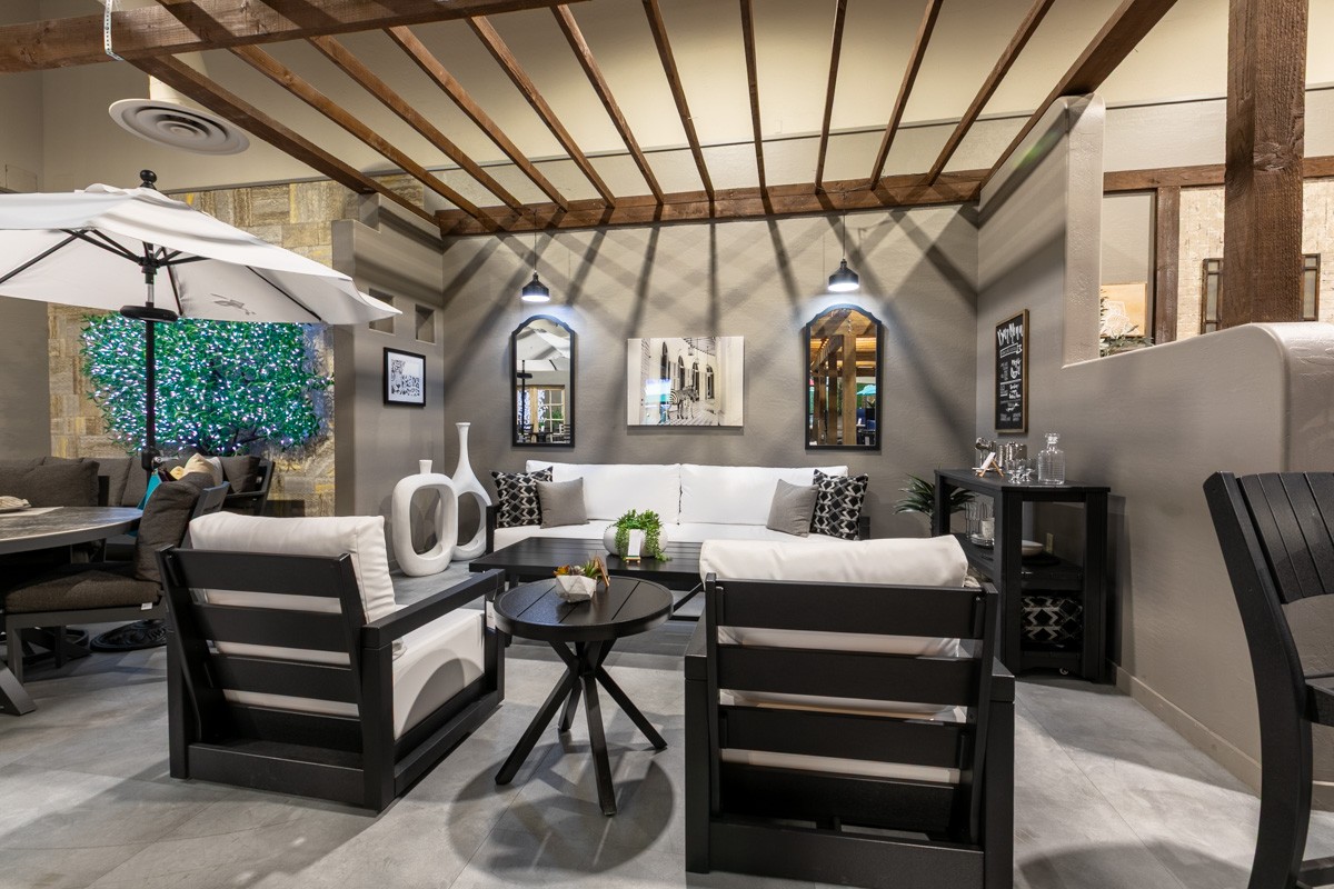 white patio furniture at Paddy O' Furniture, Phoenix, AZ 360 Virtual Tour for Outdoor furniture store