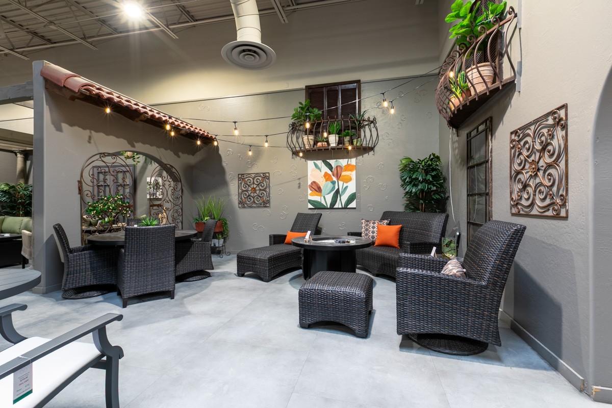 woven patio furniture at Paddy O' Furniture, Phoenix, AZ 360 Virtual Tour for Outdoor furniture store