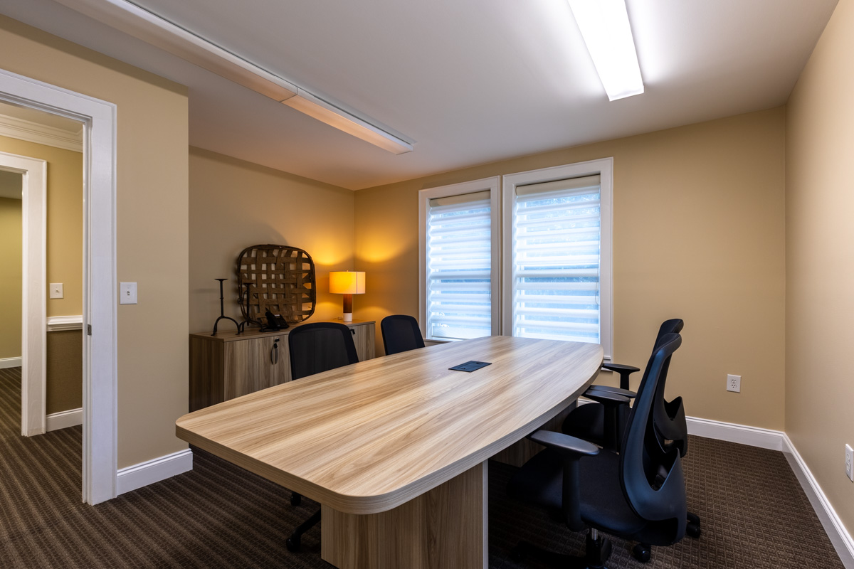 conference room at Stewart Law Offices, Lexington, SC 360 Virtual Tour for Personal injury attorney