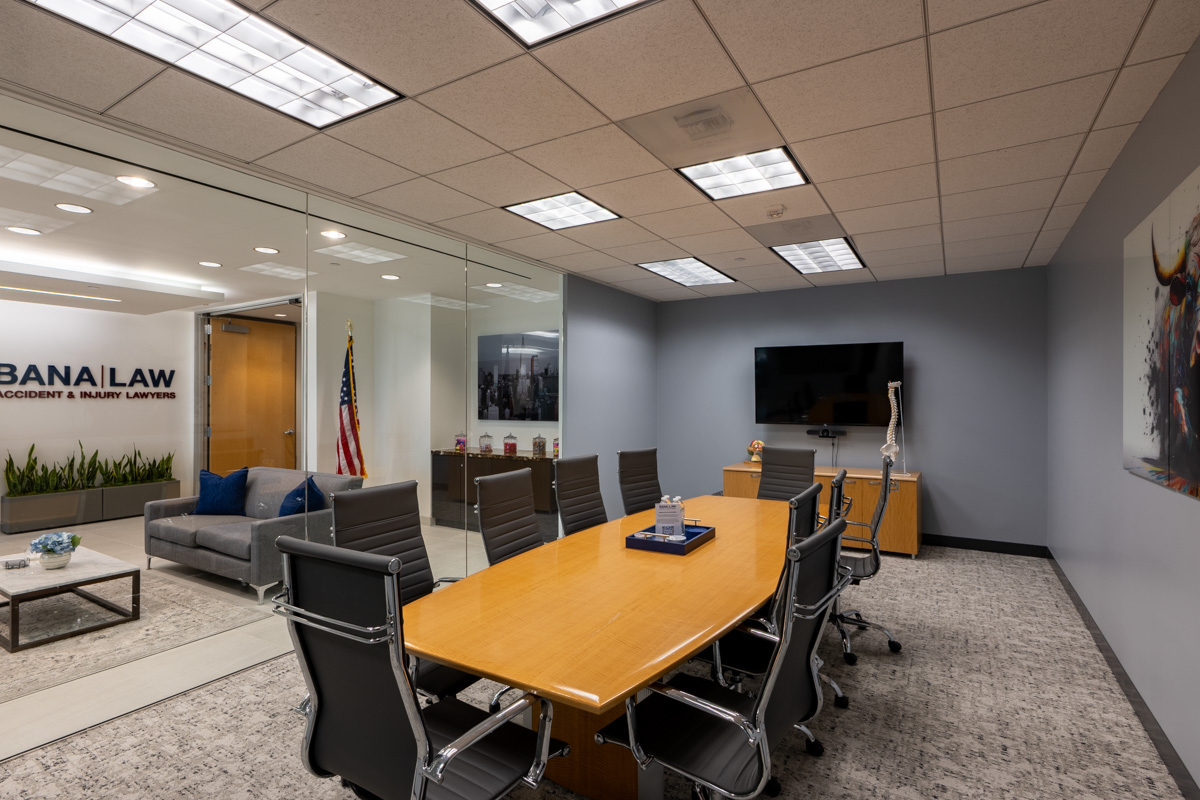 conference room in Bana Law Accident & Injury Lawyers, Los Angeles, CA 360 Virtual Tour for Personal injury attorney