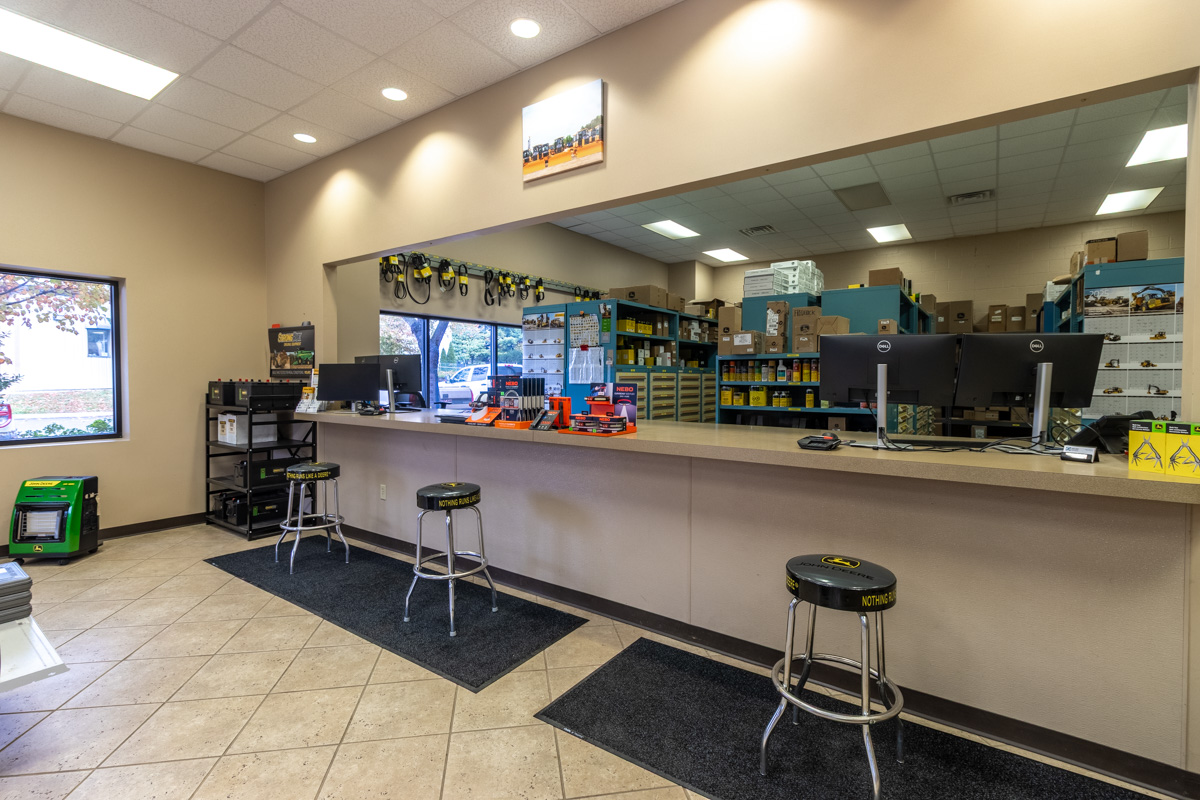 counter at James River Equipment, Frederick, MD 360 Virtual Tour for Construction equipment supplier