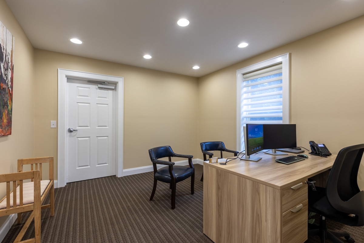 desk at Stewart Law Offices, Lexington, SC 360 Virtual Tour for Personal injury attorney