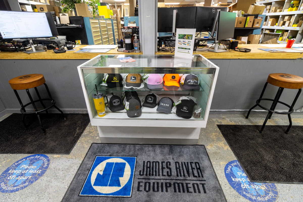 display counter in James River Equipment, Delmar, MD 360 Virtual Tour for Construction equipment supplier