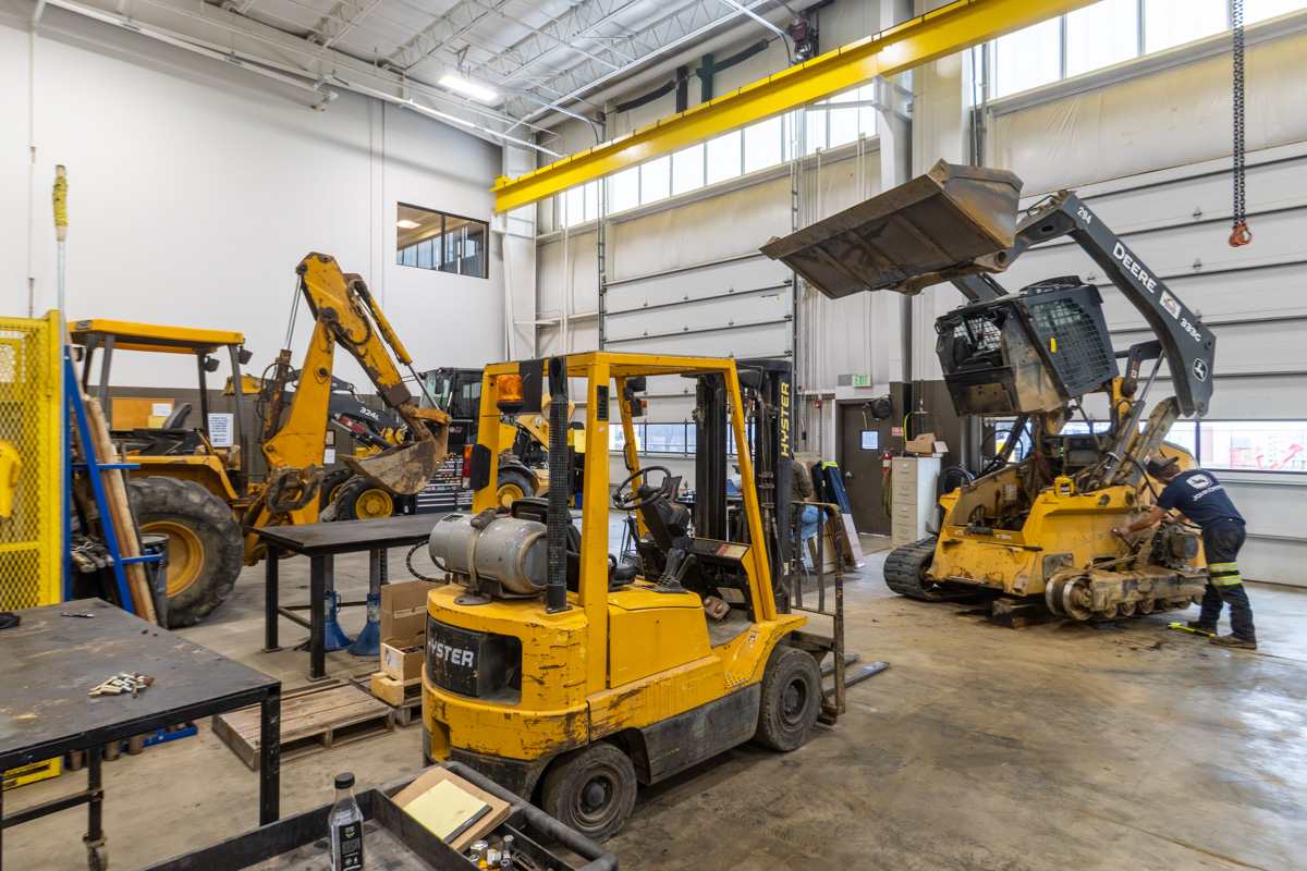 fork lift and skid steer loader in James River Equipment, Waldorf, MD 360 Virtual Tour for Construction equipment supplier