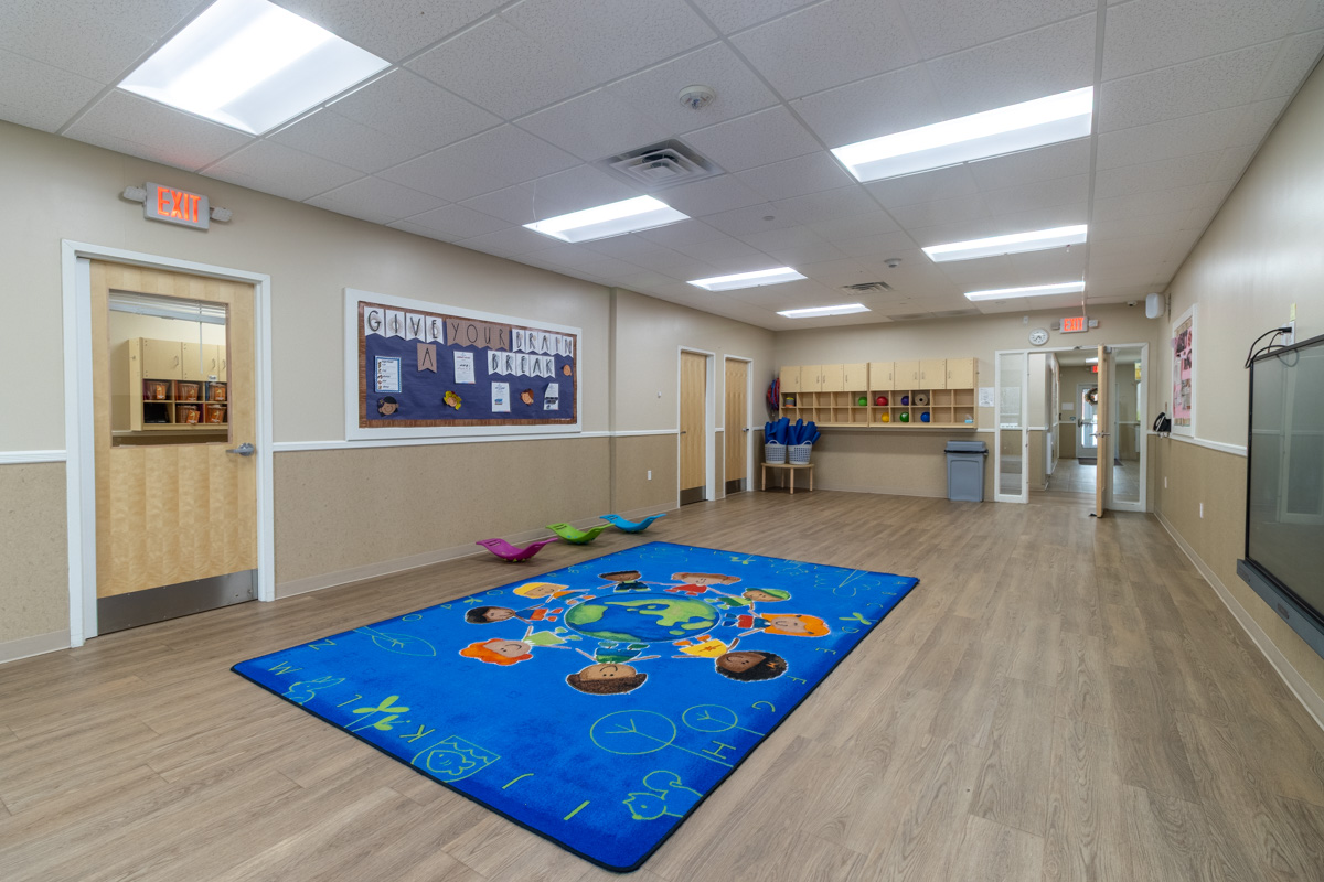 multi-purpose room at Lightbridge Academy, Warren, NJ 360 Virtual Tour for Pre-school Day Care Center