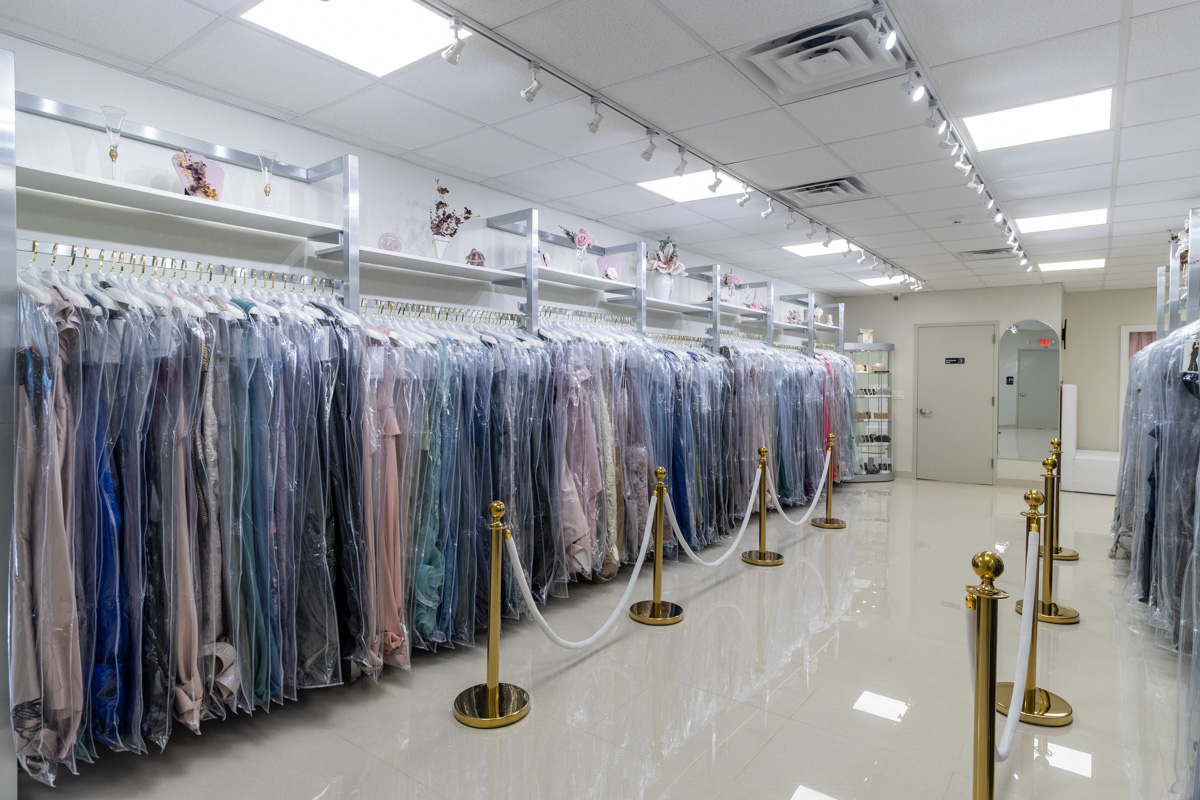 prom dresses at Dress 2 Impress, Cherry Hill, NJ 360 Virtual Tour for Bridal & Formal Boutique shop