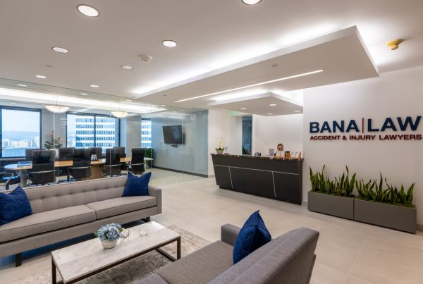 reception at Bana Law Accident & Injury Lawyers, Los Angeles, CA 360 Virtual Tour for Personal injury attorney