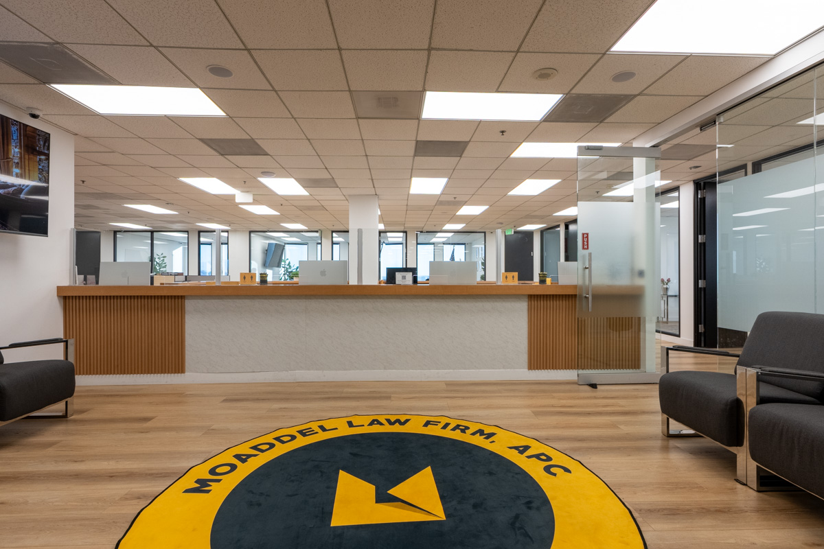 reception at Moaddel Law Firm, Los Angeles, CA 360 Virtual Tour for Personal injury attorney